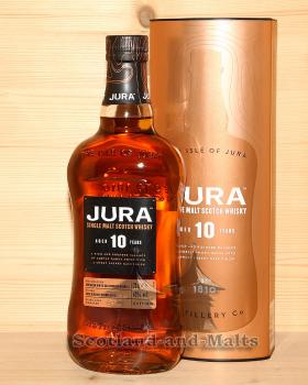 Jura 10 Jahre Bourbon Barrels + Oloroso Sherry Butts Finish - single Malt scotch Whisky mit 40,0% - Sample ab