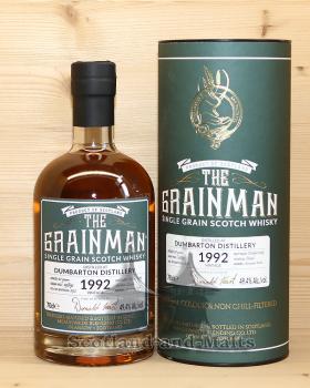Dumbardon 1992 - 27 Jahre Amarone Cask Finish No.: 19891 mit 49,4% - single Grain scotch Whisky von The Grainman / Sample ab