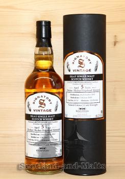 Bunnahabhain 2014 - 5 Jahre Dechar / Rechar Hogshead No: 10745 - Staoisha heavily Peated Islay single Malt scotch Whisky mit 60,2% von Signatory
