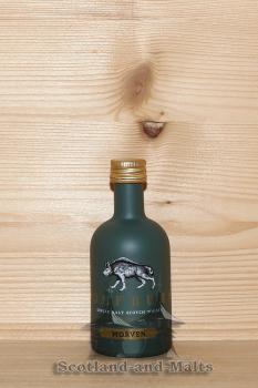 Wolfburn Morven lightly peated Miniatur - single Malt scotch Whisky - Wolfburn Distillery