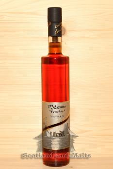 Pflaume "Frucht+" mit 35%vol. - Pflaumen Brand mit Pflaumensaft verfeinert aus der Spezialitäten-Brennerei & Whisky Destillerie Liebl