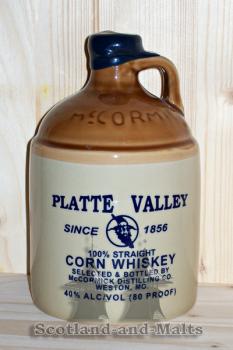 Platte Valley 40,0% Corn (Mais) Whiskey im 750ml Tonkrug aus Amerika