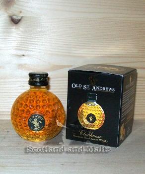 Old St. Andrews Clubhouse - Premium Blend Scotch Whisky - Golfball Miniatur