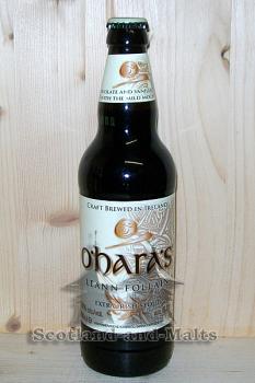 Extra Irish Stout Leann Follain 6,0% - oHaras Extra Irish Stout brewed in Ireland - ein Extra Stout aus Irland
