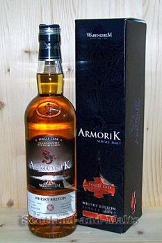 Armorik 2005 pour Allemagne - 9 Jahre Breton Oak Cask No 3134 - single Malt Whisky aus Frankreich
