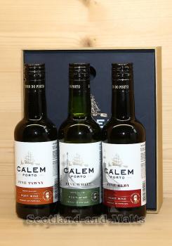 Porto Calem Port for Two mit 3 Portweinflaschen je 200 ml im Geschenkkarton - Portwein aus Portugal - Kopie