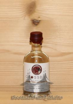 Crossbill small Batch Scottish Dry Gin mit 43,8% - Gin aus Schottland 50ml Miniatur