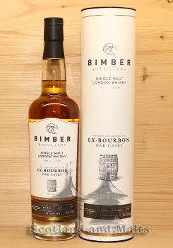 Bimber Ex Bourbon Casks Batch No. 02/2020 mit 52,2% - single Malt Whisky aus England Bimber Distillery