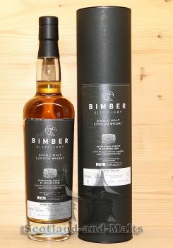 Bimber Ex Bourbon Oak Cask No. 128 mit 58,1% - single Malt Whisky aus England Bimber Distillery