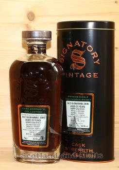 Allt-a-Bhainne 2000/2021 Hogsheads + Fresh Sherry Butt Finish No. 11 mit 52,6% - Cask Strength Collection Signatory Vintage Speyside Single Malt Scotch Whisky