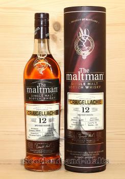 Craigellachie 2009 - 12 Jahre Bourbon Cask + Amarone Finish No. 8 mit 52,5% von The Maltman - single Malt scotch Whisky