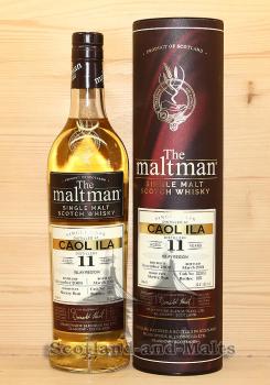 Caol Ila 2009 - 11 Jahre Sherry Butt No. 322973 mit 54,4% von The Maltman - single Malt scotch Whisky