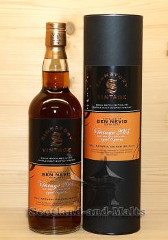 Ben Nevis 2013 - 8 Jahre Refill Hogsheads + Sherry Butt (Finish) Small Batch Edition #11 - Highland single Malt scotch Whisky mit 48,1% von Signatory