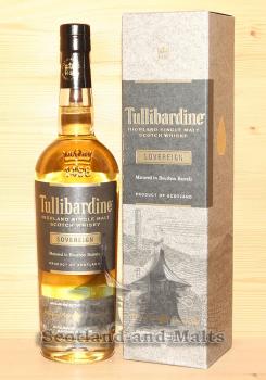 Tullibardine Sovereign First Fill Bourbon Barrels mit 43,0% Highland Single Malt scotch Whisky