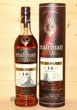 Glen Moray 2007 - 14 Jahre Sherry Butt No. 511438 mit 53,8% von The Maltman - single Malt scotch Whisky