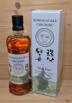 Mars Whisky Malt Duo 2021 Komagatake + Chichibu Blended Malt Japanese Whisky mit 54,0% - Blended Malt Whisky aus Japan
