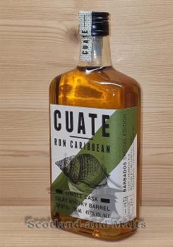 Cuate Rum Single Cask Islay Whisky Barrel mit 45,7% - Barbados Caribbean Ron (ein Lagavulin Cask?)