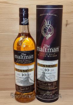Ben Nevis 2013 - 10 Jahre Refill Butt No. 3446 mit 50,5% von The Maltman - single Malt scotch Whisky