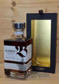 Bladnoch 2007 - 15 Jahre Red Wine Cask No. 707 mit 56,2% Lowland single Malt scotch Whisky