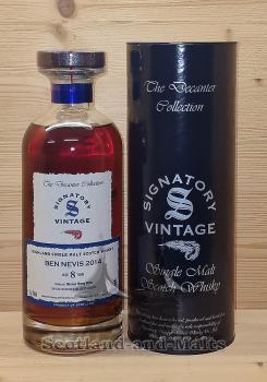 Ben Nevis 2014/2023 - 8 Jahre Oloroso Sherry Butts - Highland single Malt scotch Whisky mit 46,0% von Signatory Vintage The Decanter Collection