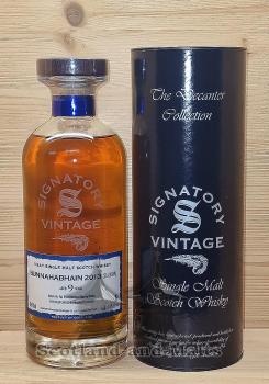 Bunnahabhain Staoisha 2013/2023 - 9 Jahre First Fill Oloroso Sherry Butts - Islay single Malt scotch Whisky mit 46,0% von Signatory Vintage The Decanter Collection