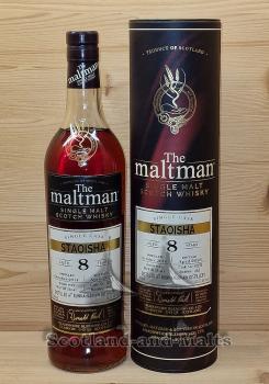 Bunnahabhain 2014 “Staoisha” - 8 Jahre Refill Sherry Butt Cask No. 10182 mit 52,5% von The Maltman - single Malt scotch Whisky