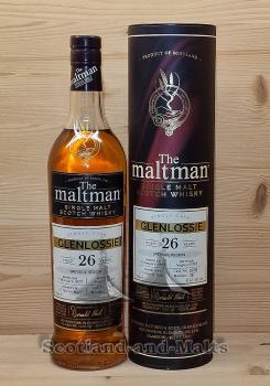Glenlossie 1997 - 26 Jahre Refill Sherry Butt No. 18911 mit 47,6% von The Maltman - single Malt scotch Whisky