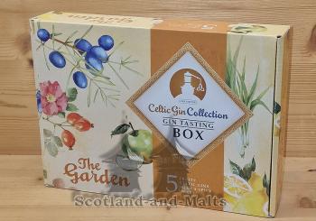 Gin Tasting Box „The Garden“ 5 Fruity Celtic Gins with a Spicy Heart - 5x 40ml AVVA, Crossbill, Dizonv, Nádar und Ornabrak