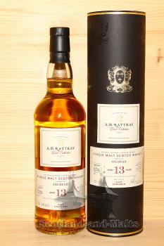 Inchfad 2005 - 13 Jahre Bourbon Hogshead No. 431 mit 56,9% (heavily peated single Malt von Loch Lomond Distillery) - A.D. Rattray