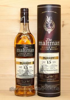Turriff 2004 - 15 Jahre Bourbon Hogshead No. 8 mit 52,5% von The Maltman - single Malt scotch Whisky Deanston Distillery