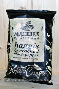 Mackies of Scotland - Haggis and Cracked Black Pepper - 150g Potato Crisps