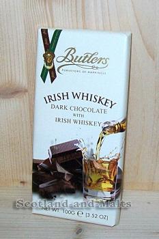 Irish Whiskey Dark Chocolate with irish Whiskey Schokoladentafel 100g von Butlers