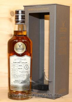 Glen Spey 2001 - 18 Jahre  Refill Sherry Hogshead No.: 301020 mit 56,3% - single Malt scotch Whisky von Gordon & MacPhail