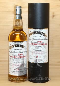 Cameronbridge 1990 - 23 Jahre Oak Cask No. HL9860 mit 59,2% - single Grain scotch Whisky - Sovereign von Hunter Laing