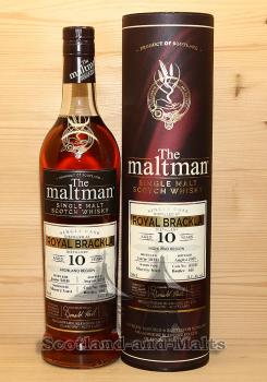 Royal Brackla 2011 - 10 Jahre Sherry Butt No. 900146 mit 54,1% von The Maltman - single Malt scotch Whisky