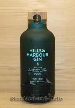 Hills and Harbour Gin - Scottish Gin with Bladderwrack Seaweed and Noble Fir mit 40,0% - Gin mit Blasentang und Edeltanne aus Schottland