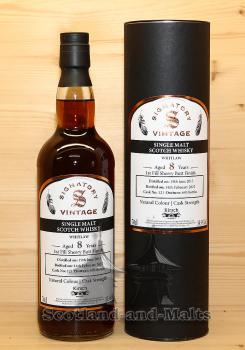 Whitlaw 2013 - 8 Jahre + 1st fill Sherry Butt Finish No: 121 mit 59,5% - single Malt scotch Whisky von Signatory