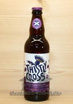 Scottish Fruits Cider - schottischer Cider mit Erdbeeren, Holunder und schwarze Johannisbeeren mit 4,0% von Thistly Cross Cider