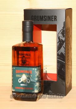 Mammoth Whisky Christmas Edition 2022 Single Malt Whisky mit 48,5% - Bourbon und Sherry Fässern + Nachlagerung in Ex Triple-Sec-Fässern - Grumsiner Brennerei in der Uckermark