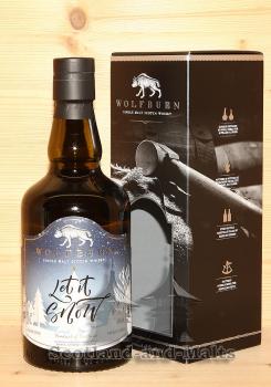 WOLFBURN Let it Snow Limited X-mas Release 2022 - lightly peated single Malt scotch Whisky Fresh Bourbon- und Refill Quarter Casks mit 46,0% - Wolfburn Distillery