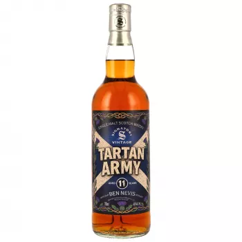Ben Nevis Tartan Army 11 Jahre Sherry Casks - Highland single Malt scotch Whisky mit 46,0% von Signatory Vintage