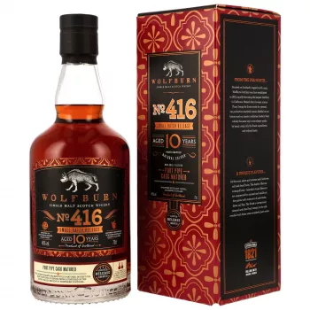 WOLFBURN Batch 416 Limited Release 10 Jahre 1st Fill Ruby Port Pipes mit 46,0% - single Malt scotch Whisky - Wolfburn Distillery
