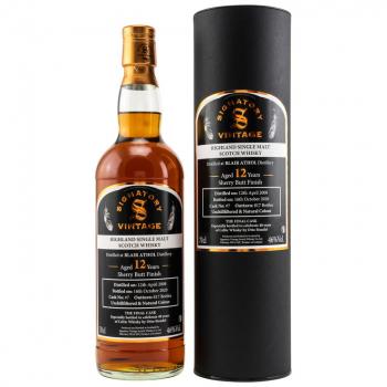 Blair Athol 2008 12 Jahre Sherry Butt Finish No. 7 mit 46,0% - Signatory Vintage Highland Single Malt Scotch The Final Cask – Especially bottled to celebrate 40 years of Celtic Whisky by Otto Steudel