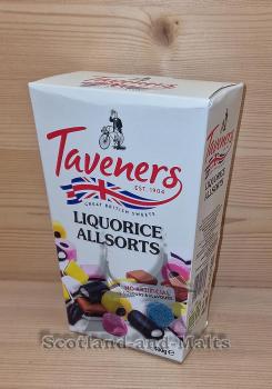 Taveners Liquorice Allsorts 400g von Tangerine Confectionary Ltd, England - Lakritzmischung