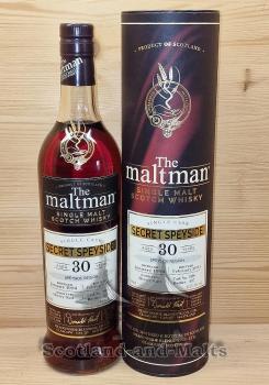 Secret Speyside 1993 - 30 Jahre Sherry Butt No. 1888 mit 45,2% von The Maltman - single Malt scotch Whisky