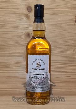 Ben Nevis 2019 Heavily Peated - 4 Jahre Refill Oloroso Sherry Butts Signatory Vintage 100 Proof Edition #1 - Highland Single Malt Scotch Whisky mit 57,1% von Signatory