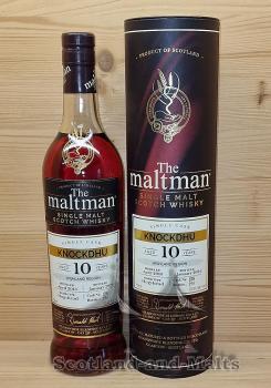 Knockdhu 2013 - 10 Jahre Sherry Hogshead No. 128 mit 52,3% von The Maltman - single Malt scotch Whisky