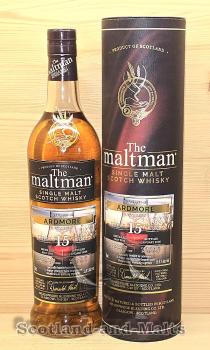 Ardmore 2010 - 15 Jahre ex Laphroaig Cask No. 8351 mit 55,9% von The Maltman - single Malt scotch Whisky