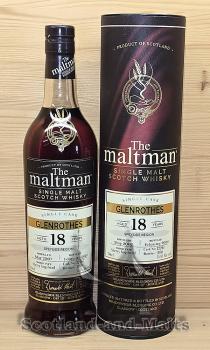 Glenrothes 2007 - 18 Jahre Sherry Hogshead No. 12267 mit 55,4% von The Maltman - single Malt scotch Whisky