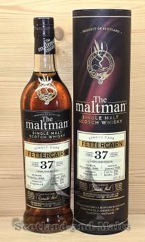Fettercairn 1988 - 37 Jahre Bourbon Cask No. 238 mit 52,9% von The Maltman - single Malt scotch Whisky